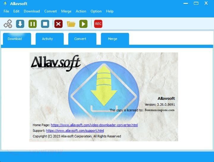 Allavsoft Free license key giveaway - bestmaxcoupons