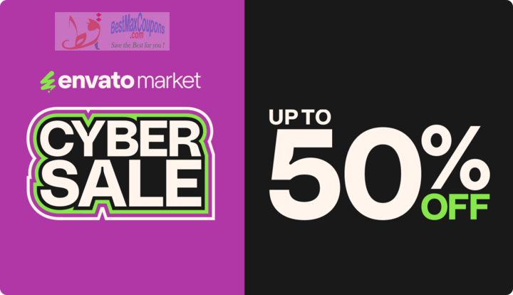 Envato Market Black Friday and Cyber Monday Sale – Save Up to 50% Off at Bestmaxcoupons